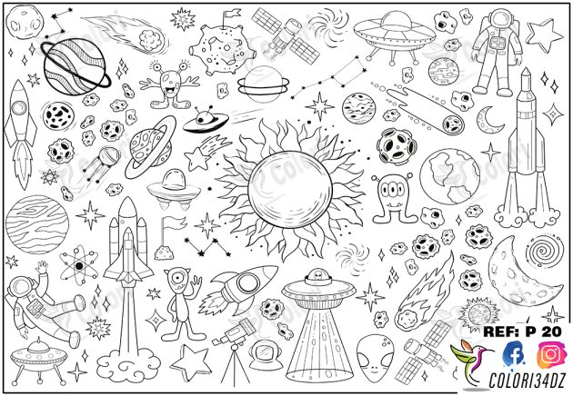 P20 Poster de Coloriage Géant  أوراق التلوين العملاقة